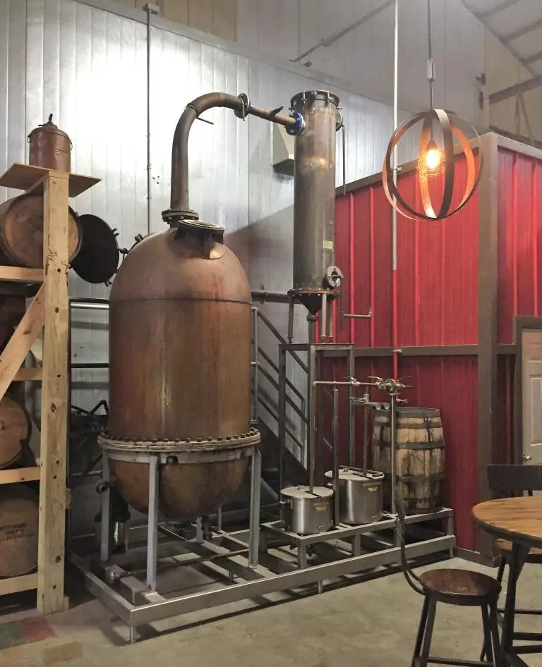 SPC9225  Distillation Column and Still 365 gallon Liberty Coppersmith pot still 25 psi, Copper