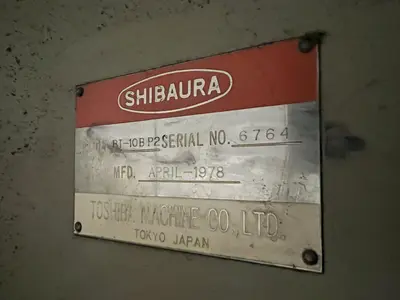 4" SHIBAURA MODEL BT-10B TABLE TYPE HORIZONTAL BORING MILL: STOCK #18188