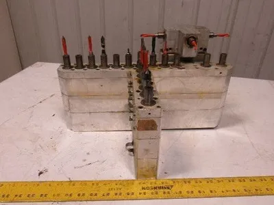 Weeke BP12 22 Position Main Drill Head Tool Holder Assembly From CNC Router