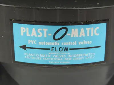 Plast-o-matic ES200V-NC 2" Shutoff Valve PVC Spring Return NC Pneumatic Powered