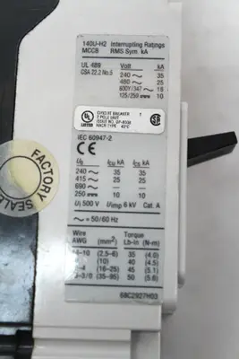 USED ALLEN BRADLEY 140U-H2C2-C40