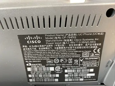 Used Cisco CP-7945G Office Equipment South Carolina US | Palmetto Automation #1341853