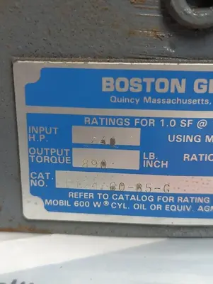 Used BOSTON GEAR E724-60-85-G Industrial Controls Ohio US | Surplus Asset Holdings #1466678