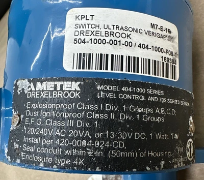 NEW Ametek Drexelbrook 404-1000-001