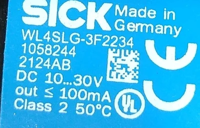 Sick WL4SLG-3F2234 photoelectric sensor Loc5C3