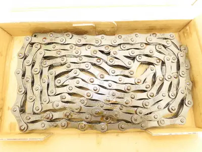 Tsubaki A2040 Riveted Roller Chain Single Strand 1" Double Pitch 10'L  Lot of 3
