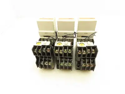 Fuji Electric TR-0N Contactor Overload Relay 110V Coil Assembly Lot of 3