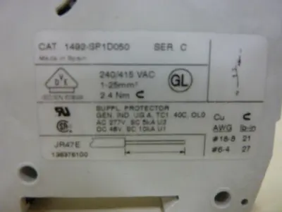 USED ALLEN BRADLEY 1492-SP1D050 SER C