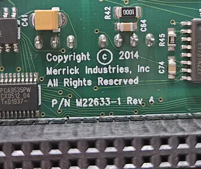 Merrick M22633-1 Rev 4 Genetix Basic Weigh Scale Module PCB Loc3C22