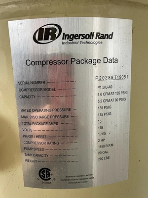 USED INGERSOLL RAND P1.5IU-A9