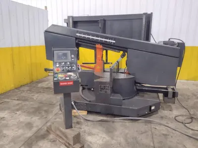 16" X 28" COSEN MODEL #SH-710LDM HORIZONTAL 60° MITERING BAND SAW: STOCK #23643