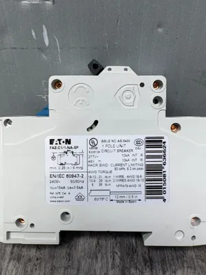 Eaton FAZ-C1/1-NA-SP 167165 Circuit Breakers | ESS Industrial Equipment Sales (10)