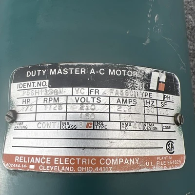 Used Reliance Electric P56H1338N A.C. Motors California US | Davliegogo LLC #1706624