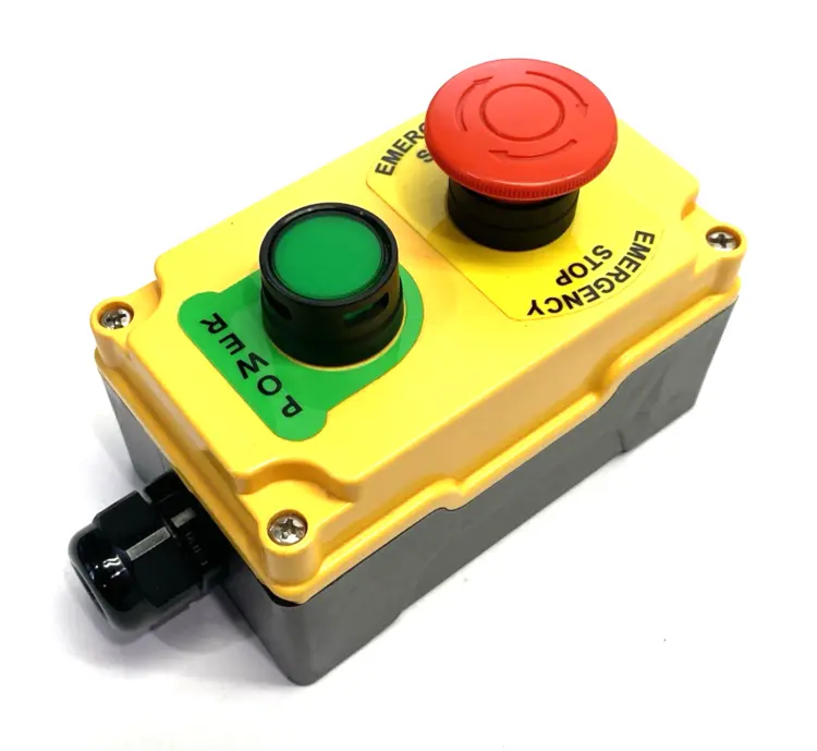 Used UNBRANDED 2-BUTTON INDUSTRIAL CONTROL STATION, EMERGENCY STOP, MOMENTARY PO Industrial Controls Michigan US | Maverick Industrial Sales #1092725
