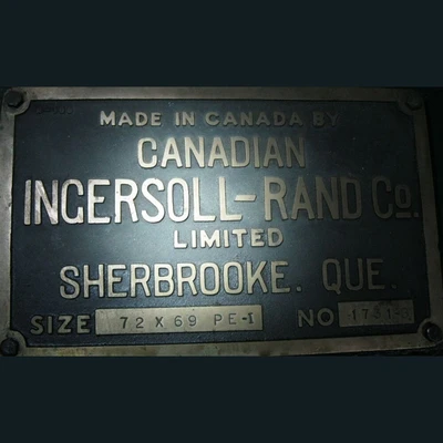 Canadian Ingersoll-Rand 72 x 69 PE-1 Mine Hoist