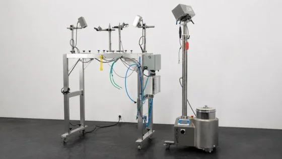 USED KRAMER TABLET DEDUSTER & INSPECTION STATION