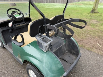 (1) 2015 E-Z-Go golf cart with a Kawasaki gas engine, does not include Club canopy, fold-down windsh...
