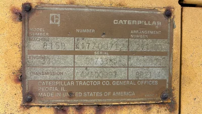 Used 1986 Caterpillar 815B Wheel Loaders Maryland US | Zadoon Equipment #1470081