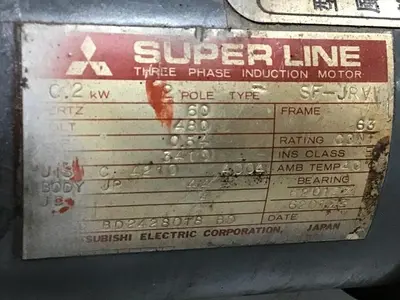 USED MITSUBISHI SF-JRV 0.26 HP
