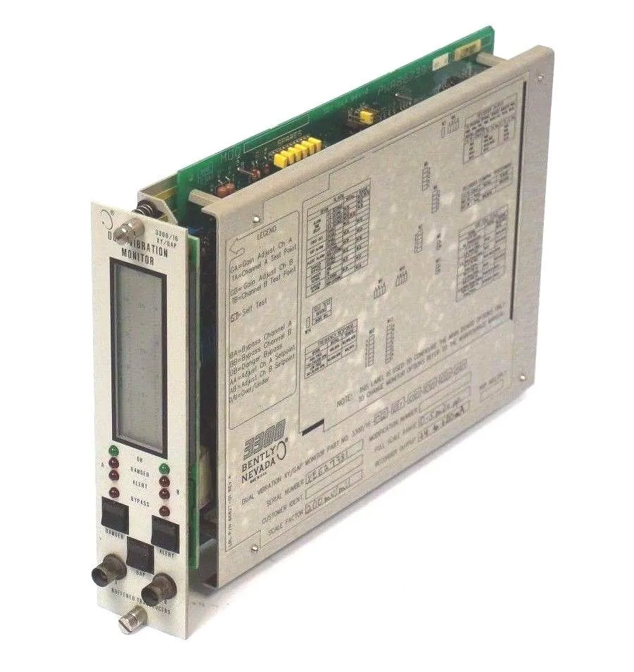 BENTLY NEVADA 3600/16-02-01-00-00-00-00 DUAL VIBRATION MONITOR
