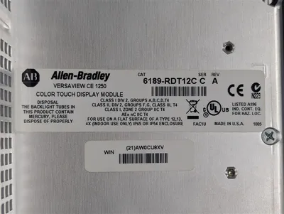 Allen Bradley 6182H-12TLH4D VersaView CE 1250H Assembled Computer FOR PARTS