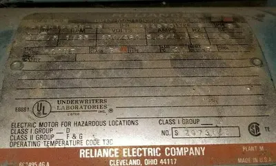 USED RELIANCE ELECTRIC P14H1928N-US