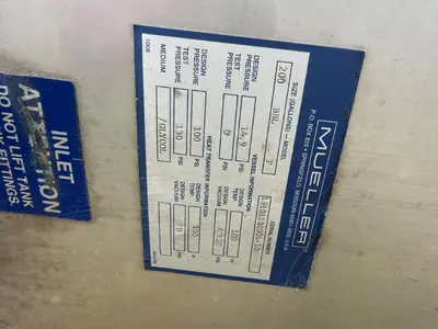 Used 2010 MUELLER 8,300 GALLON Stainless Steel Tanks New Jersey US | Perry Equipment #871223