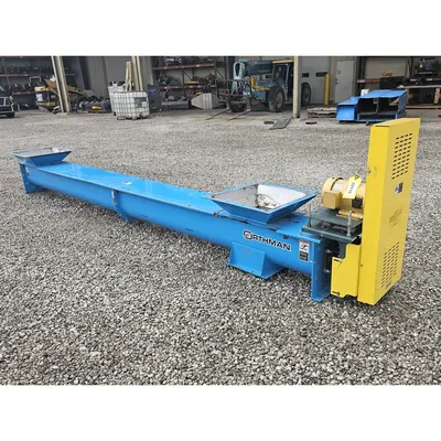 Used 12"dia. X 14' L Orthman Industrial Screw Auger Conveyor