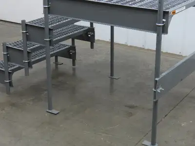 EGA CW7-36-4-3 Custom Work Platform 3 Step 36" High 33x36" Deck Side Access OSHA