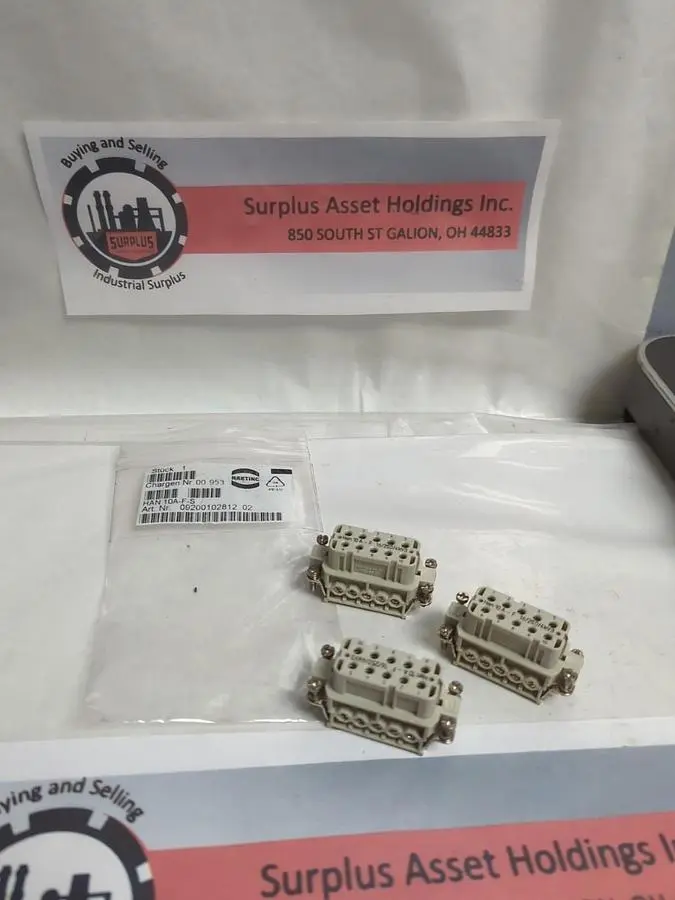 New | in-Stock HARTING HAN-10A-F-S Miscellaneous Equipment (Electrical & Power) Ohio US | Surplus Asset Holdings #1235687