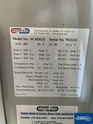 USED Mokon 1 Ton Mokon Chiller, Model AC4201J1