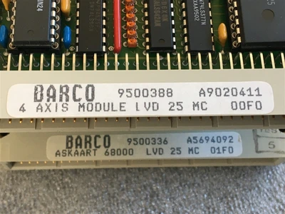 USED BALDOR A9020411 (11,12)-BARCO 4 AXIS MODULE LVD 25 MC