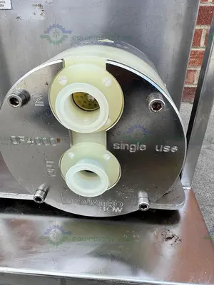 Used TRIANGLE PROCESS QUATTROFLOW Q4400SU 4-PISTON DIAPHRAGM PUMP W/ 3 HP MOTOR Diaphragm Pumps California US | Equipment Lab #1399316