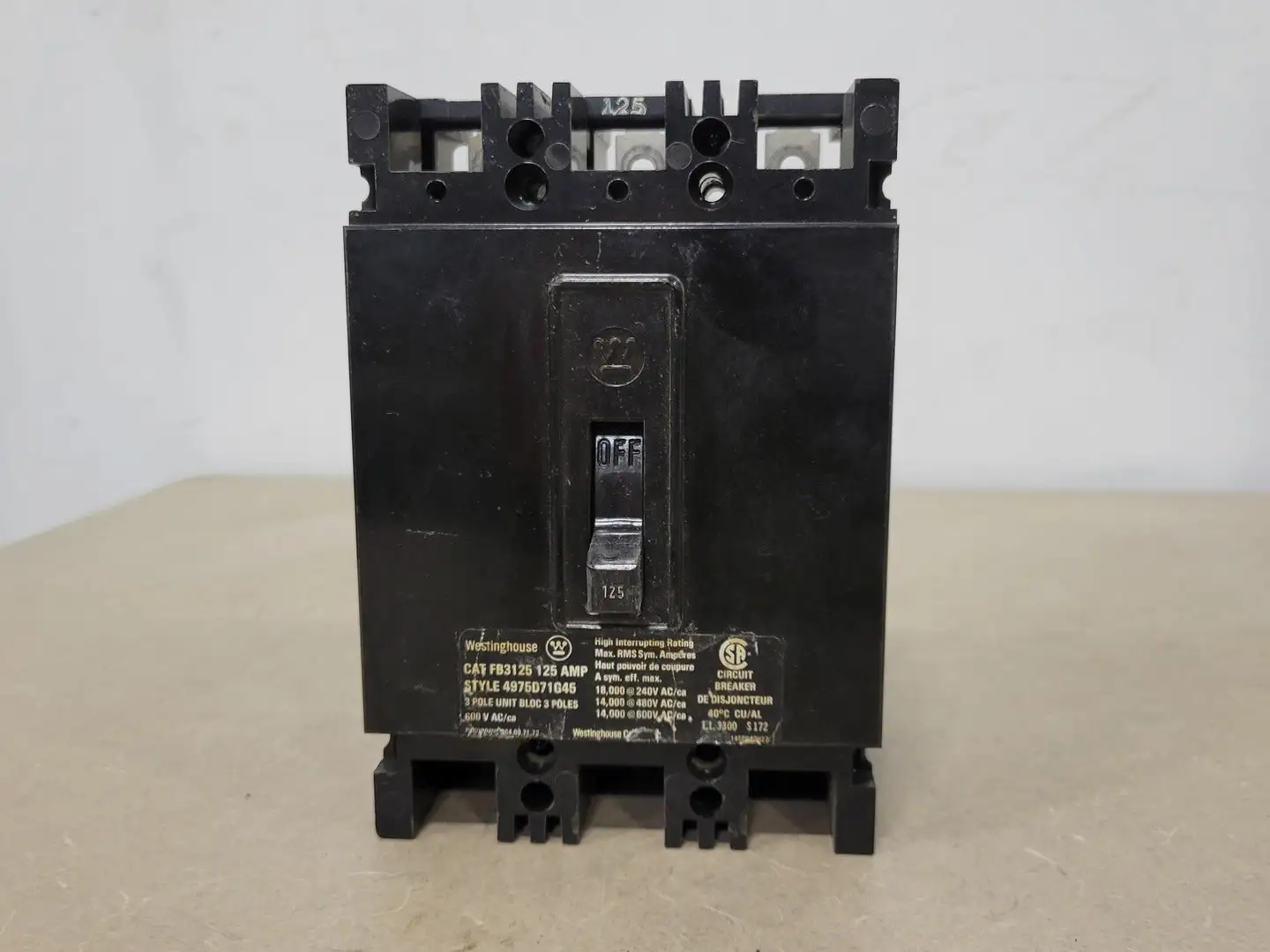 Used WESTINGHOUSE FB3125 Switchgears British Columbia CA | Lenmark #239924