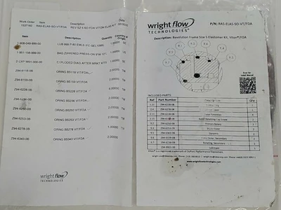 NEW Wright Flow Technologies RA5-ELAS-SO-VT/FDA