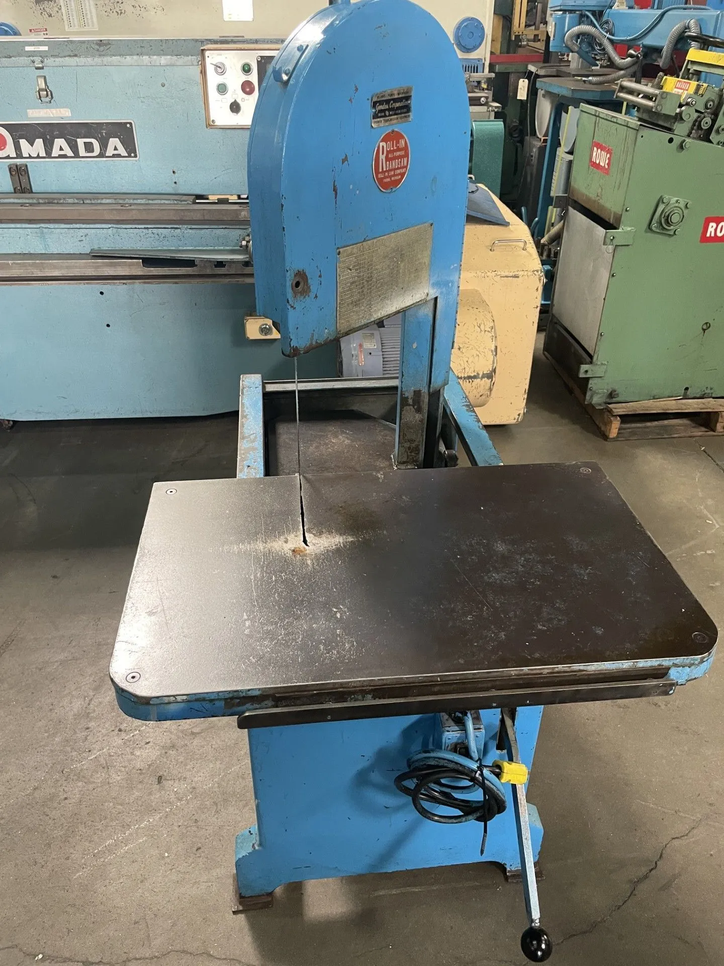 Used ROLL-IN ES1459 Vertical Band Saws California US | Wheeler Machinery Sales #1361962