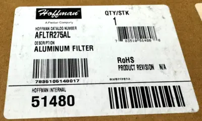 NEW HOFFMAN AFLTR275AL ALUMINUM FILTERS 51480
