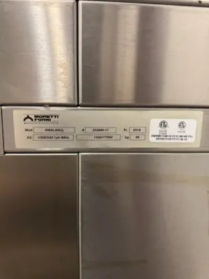 182-0166 Moretti Forni Amalfi A C18 Electric Double Deck Oven with Proofer