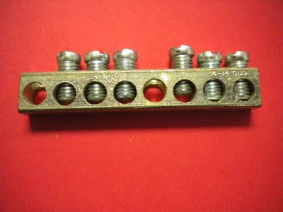 USED CMC 4-14 CUS ground neutral bar 2.6 inches