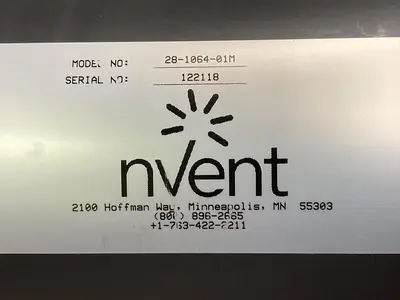 Used NVENT 28-1064-01M Blowers Ohio US | Surplus Asset Holdings #1227732