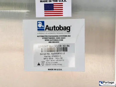 NEW 2020 AUTOMATED PACKAGING SYSTEMS 30" SPRINT SIDEPOUCH BAGGER/SEALER