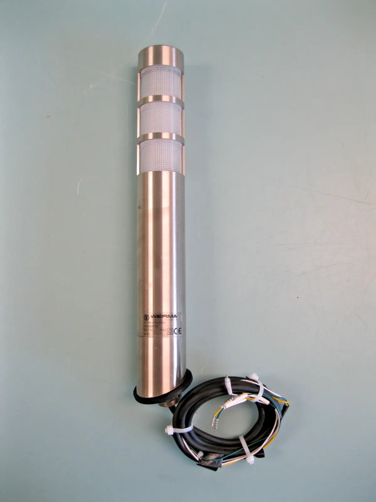 Werma Signaltechnik Model 69400055 Stainless Clear Industrial Tower Light F8