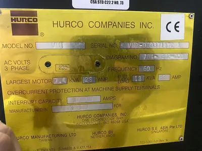 Used HURCO VM-1 CNC VERTICAL MACHINING CENTER Vertical Machining Centers | Harbor Machinery Inc. #1283407