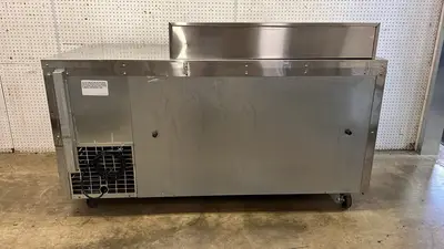 Used Continental Used 68" Continental Ref RA68N18M Refrigerated Sandwich Prep Table 115V - STS Food Prep Tables Illinois US | Falcon Restaurant Supply #1373544