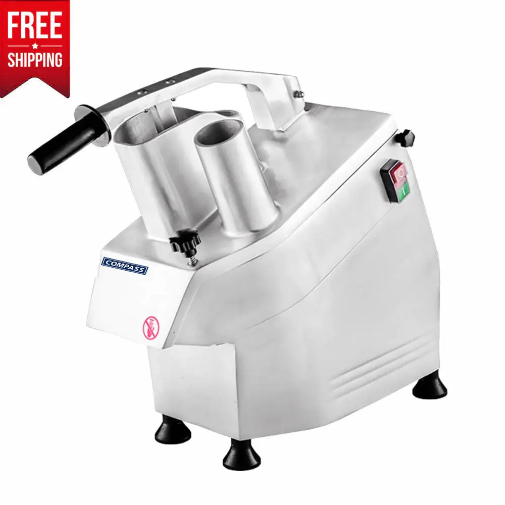 Compass HLC300 Vegetable Slicer – 550W, 5 Blades, Stainless Steel, Commercial Grade, 110V