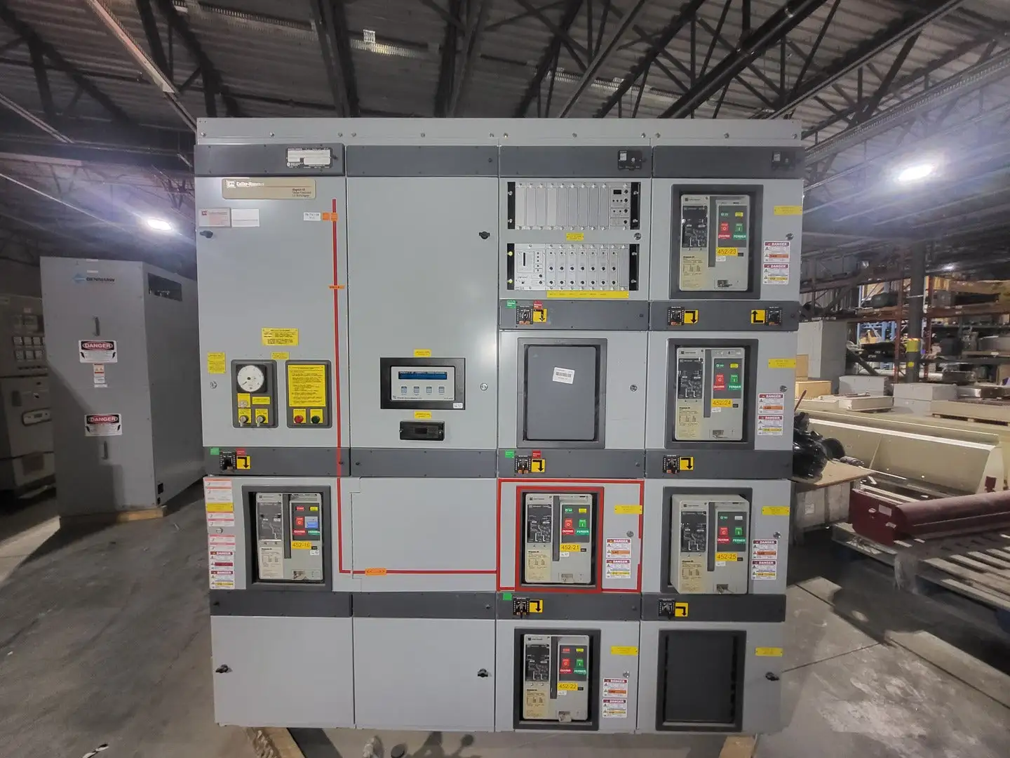 Low Voltage PDC / Switchgear Section, (1) 4000A, (5) 1200A Magnum DS Breakers, 600V 3PH