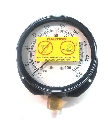 NEW QUALITY GAUGE 4AG-1 GAUGE 100PSI 1/4" NPT