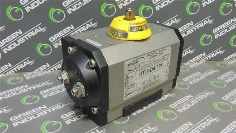 Max-Air UT16-DA-F05 Rack & Pinion Pneumatic Actuator Used