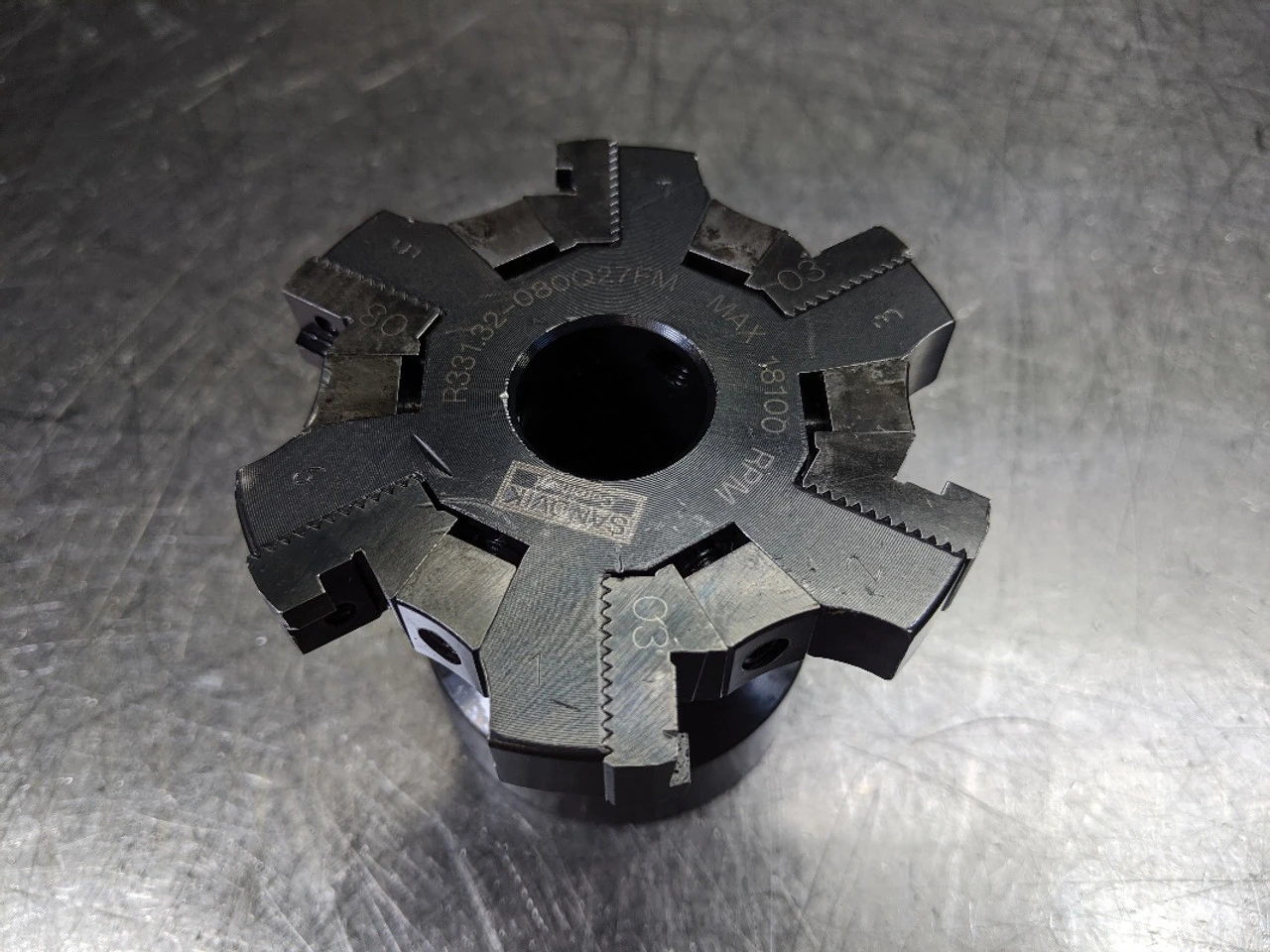Sandvik 80mm Indexable Slot Milling 27mm Arbor R331.32-080Q27FM (LOC2734A)