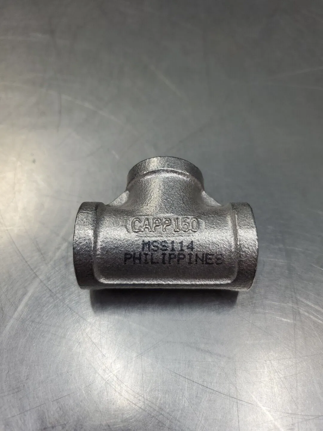 MS S-114 ½-304 (CAPP150) STAINLESS STEEL PIPE FITTING, T-Fitting. 6E-6